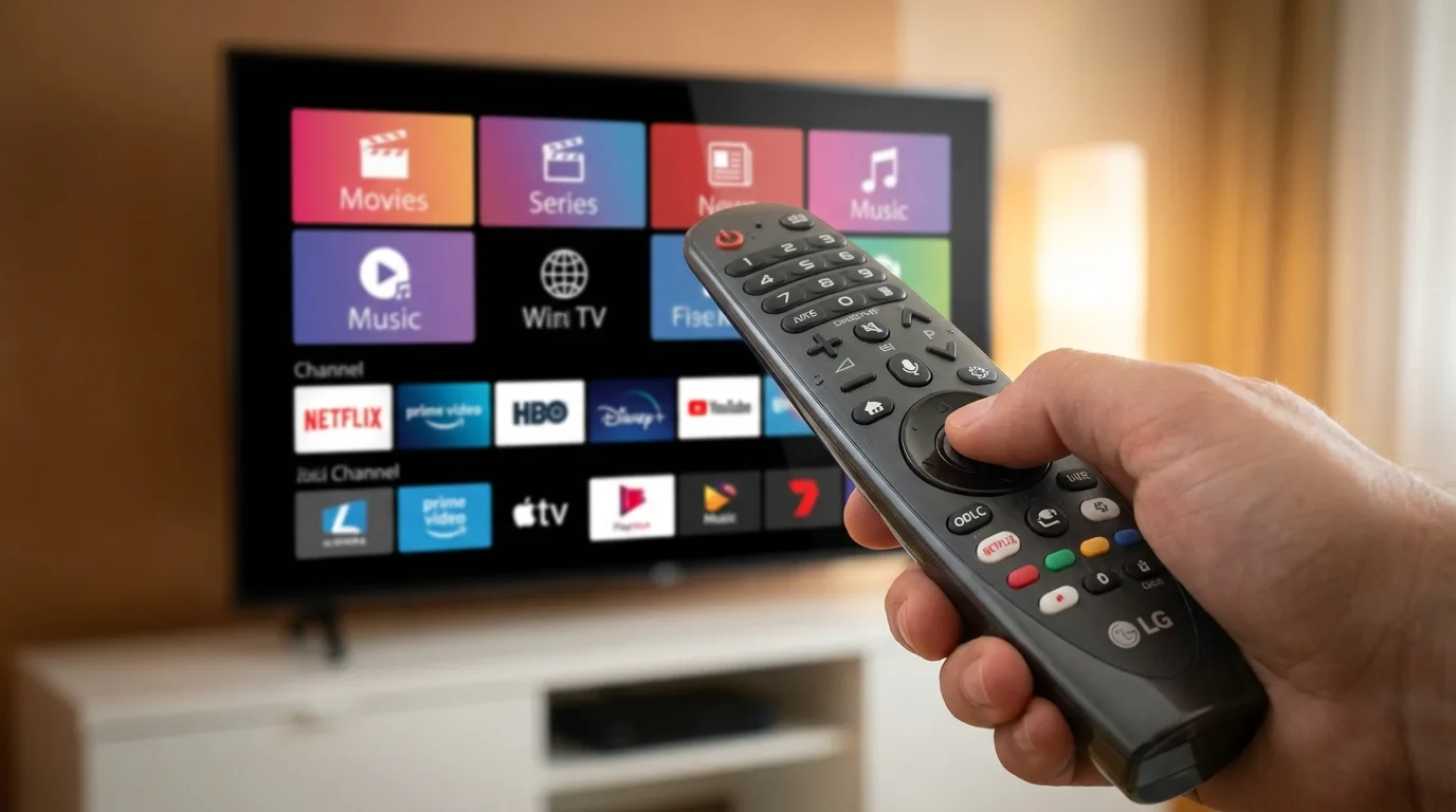IPTV Smarters Pro LG Smart TV navigation à la télécommande